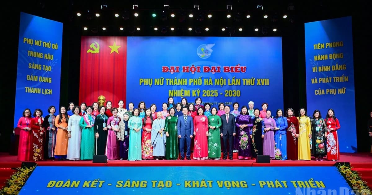 [Ảnh] Đại hội đại biểu Phụ nữ thành phố Hà Nội lần thứ XVII
