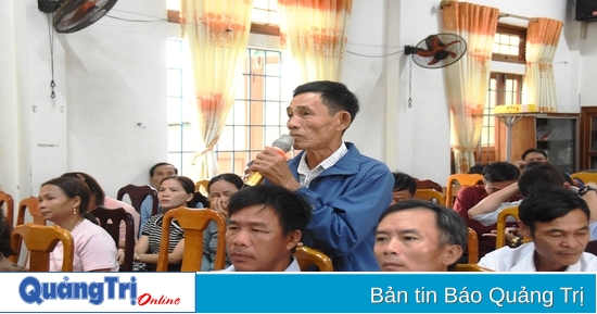 គណៈប្រតិភូរដ្ឋសភាខេត្តបានជួបជាមួយអ្នកបោះឆ្នោតនៅស្រុក Gio Linh និងស្រុក Vinh Linh។