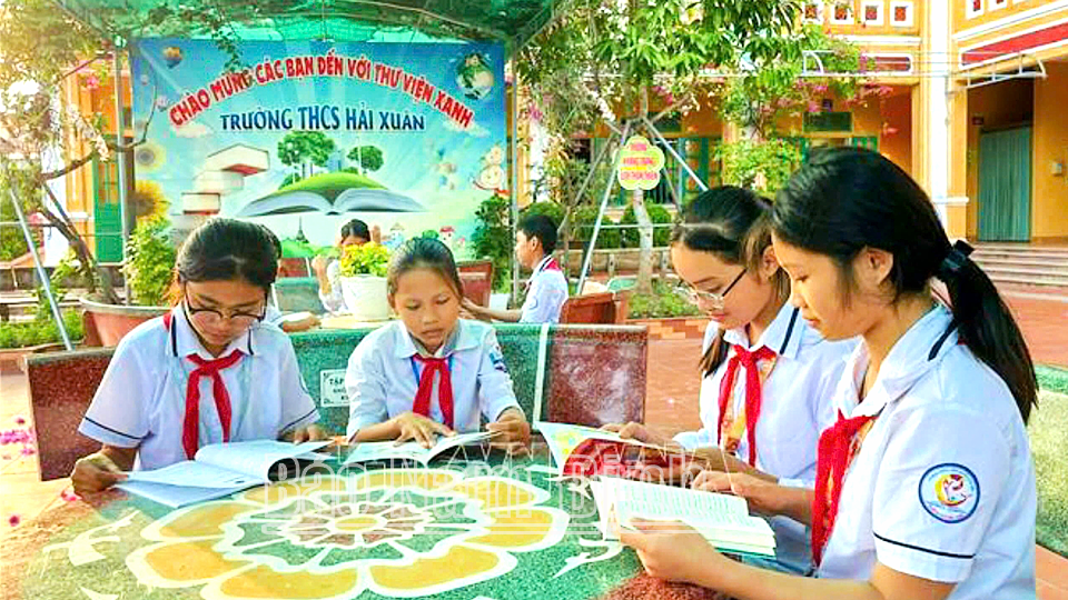 Ngày hội đọc sách tại Trường THCS Hải Xuân (Hải Hậu) đã trở thành một hoạt động văn hóa sâu rộng góp phần lan toả những thông điệp tích cực đến học sinh.