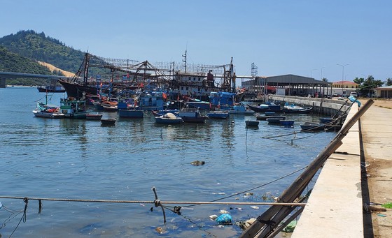 Rác tràn ngập cửa biển, cảng cá ở Bình Định ảnh 4