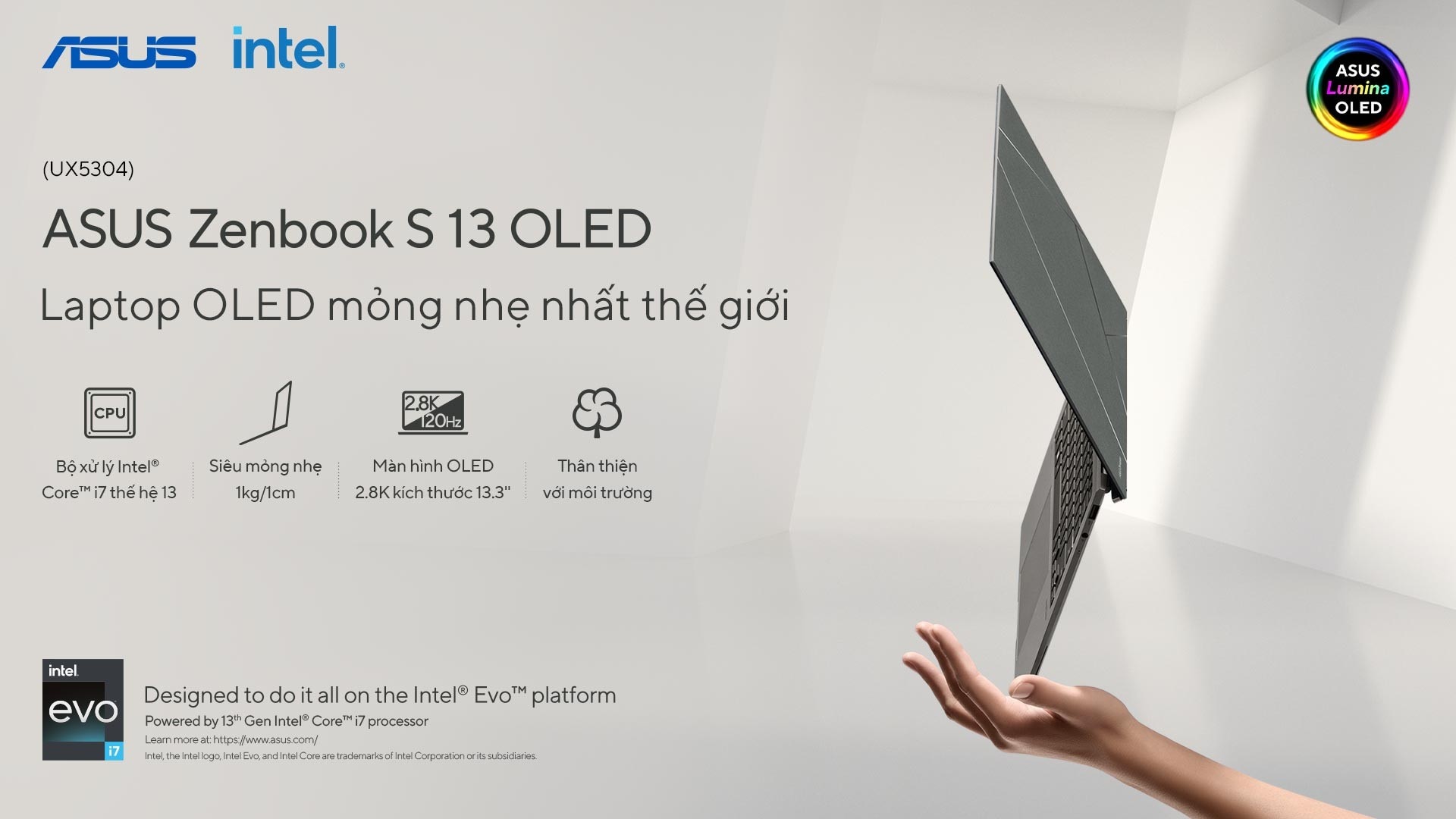Zenbook S 13 OLED, laptop nhẹ nhất thế giới có giá từ 39,99 triệu đồng ảnh 5