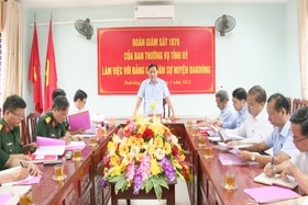 Giám sát việc thực hiện nghị quyết đại hội đảng các cấp tại 2 đơn vị ở huyện Đakrông