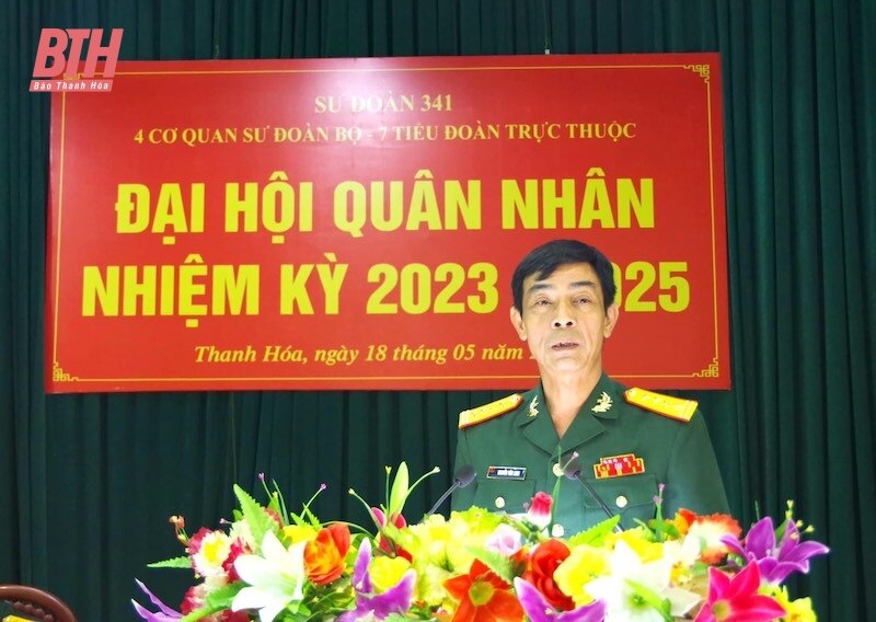 4 cơ quan, 7 tiểu đoàn trực thuộc Sư đoàn 341 tổ chức thành công Đại hội Quân nhân nhiệm kỳ 2023-2025