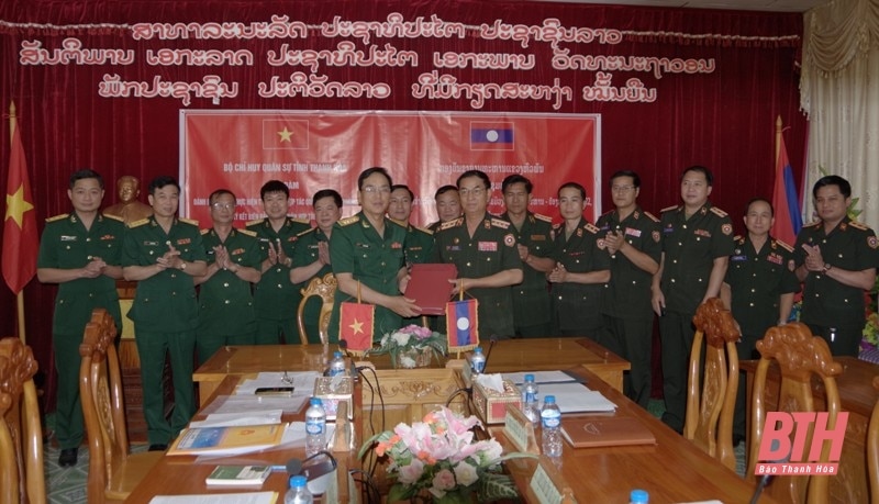 Bộ CHQS Thanh Hóa - Hủa Phăn (Lào) tăng cường hợp tác, cùng phát triển