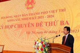 Kỳ họp chuyên đề thứ Ba HĐND thành phố Việt Trì