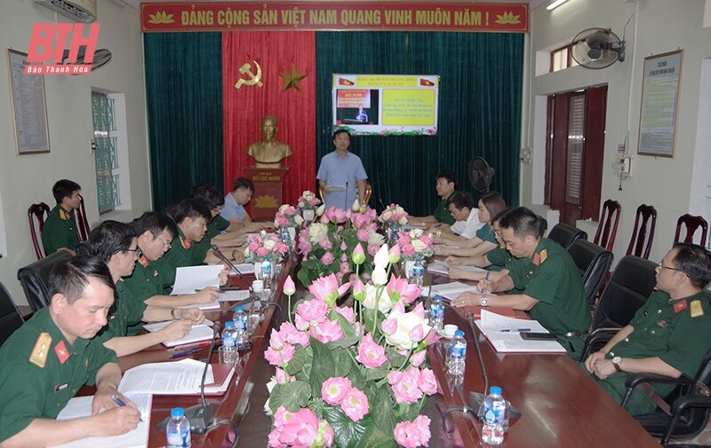 Đảng ủy Quân sự huyện Hoằng Hóa sơ kết giữa nhiệm kỳ thực hiện Nghị quyết Đại hội Đảng bộ lần thứ IX