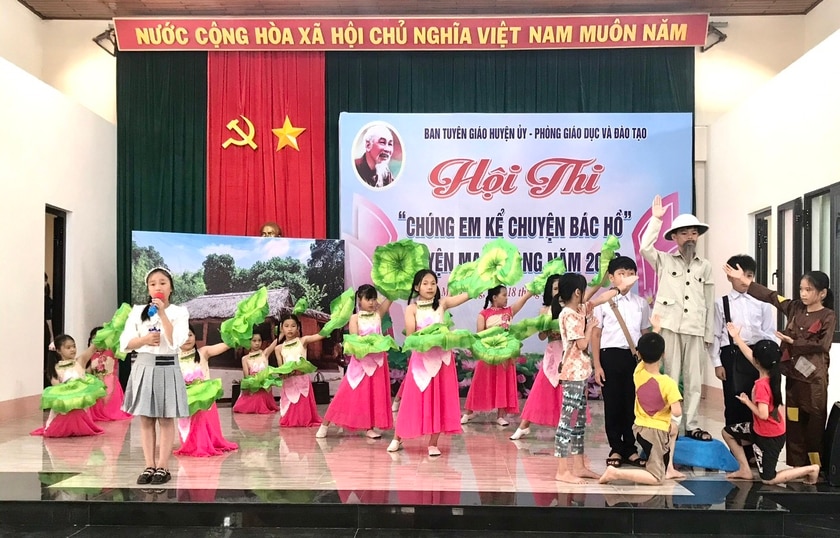 26 thí sinh tham gia Hội thi “Chúng em kể chuyện Bác Hồ” huyện Mang Yang ảnh 1