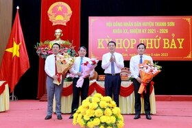 Kỳ họp thứ Bảy, HĐND huyện Thanh Sơn bầu bổ sung các chức danh