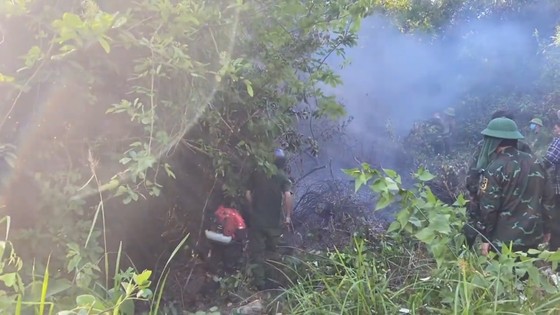 Huy động hàng trăm người nỗ lực dập tắt cháy rừng ở Hà Tĩnh  ảnh 7