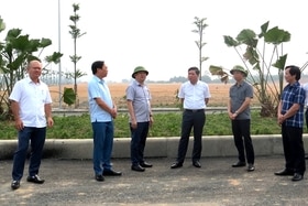 Kiểm tra tiến độ xây dựng huyện nông thôn mới tại Tam Nông