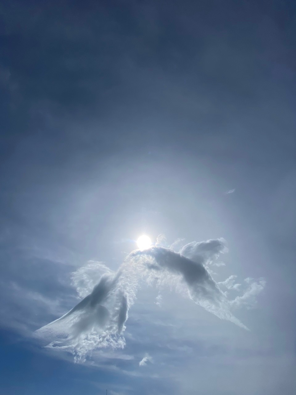 Kỳ thú hình mây cá chép hóa rồng trên đỉnh Núi Bà Đen Tây Ninh