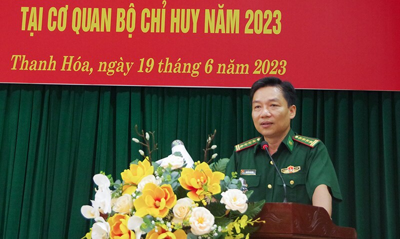 Khai giảng lớp học tiếng Lào cho sĩ quan, quân nhân Bộ Chỉ huy BĐBP tỉnh năm 2023