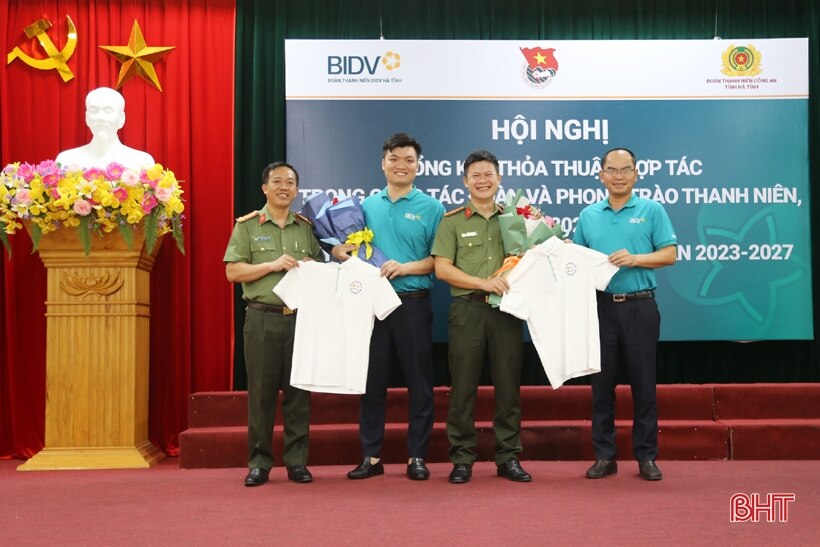 Đoàn Thanh niên BIDV Hà Tĩnh và Công an tỉnh ký thoả thuận hợp tác
