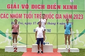 Phú Thọ giành hai Huy chương Vàng tại Giải Vô địch Điền kinh nhóm tuổi trẻ Quốc gia