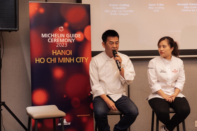 Đại diện của hai nhà hàng được nhận sao Michelin tại Việt Nam chia sẻ cảm xúc sau khi nhận giải.