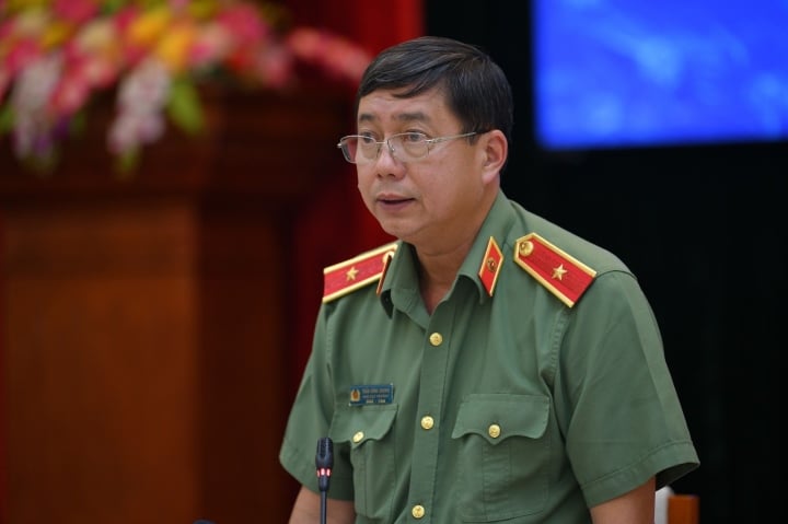 Ông Trần Đình Chung, Phó cục trưởng Cục An ninh chính trị nội bộ, Bộ Công an phát biểu chiều 29/6.
