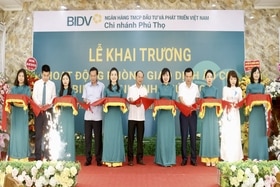 Khai trương hoạt động phòng giao dịch Âu Cơ - BIDV Chi nhánh Phú Thọ tại Thanh Thủy