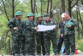 Bộ Chỉ huy Quân sự tỉnh Quảng Trị kiểm tra công tác xây dựng Sở chỉ huy diễn tập KVPT tỉnh
