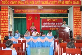 Tiếp xúc cử tri tại xã Gio Mỹ, huyện Gio Linh và Phường 1, phường Đông Thanh, TP. Đông Hà