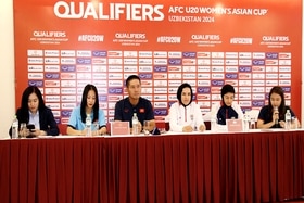 Họp báo Vòng loại thứ hai - Giải Bóng đá nữ U20 Châu Á năm 2024
