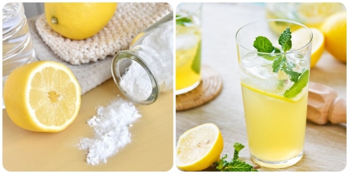 Вода с лимоном и солью
