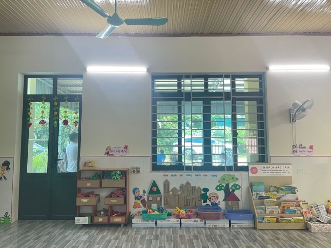 Phòng học tại điểm trường Tân Hợi sau cải tạo và xây mới. Ảnh: Quỹ Toyota Việt Nam