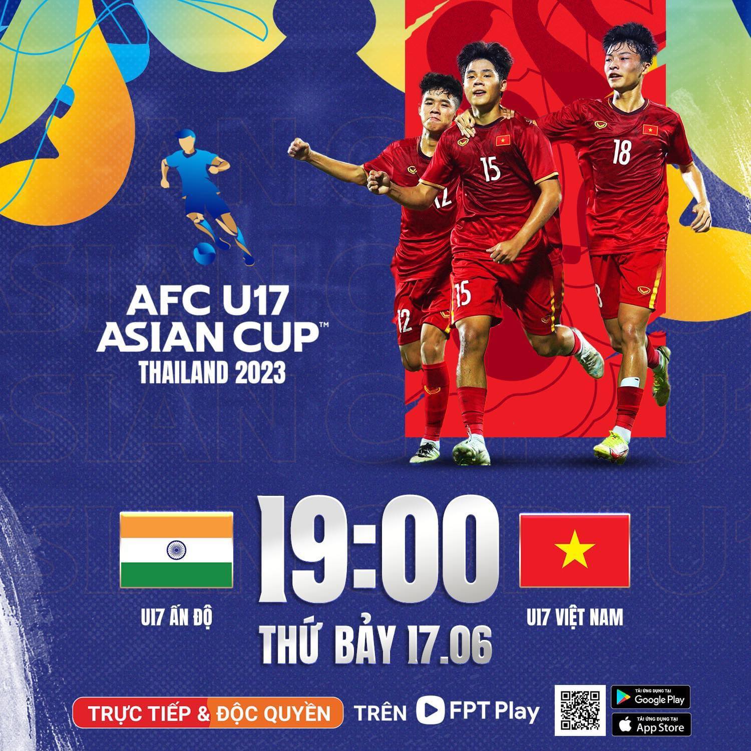 Lịch thi đấu VCK U.17 châu Á 2023: Xem U.17 Việt Nam đấu Ấn Độ ở đâu? - Ảnh 1.
