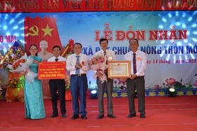Xã Gio Mai đón nhận danh hiệu xã đạt chuẩn nông thôn mới