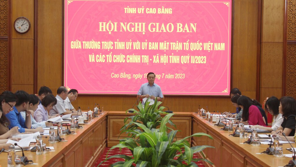 Đồng chí Phó Bí thư Thường trực Tỉnh ủy, Chủ tịch HĐND tỉnh Triệu Đình Lê phát biểu kết luận hội nghị.
