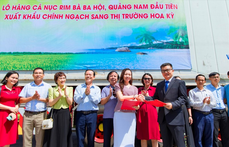 Chính thức xuất khẩu lô hàng cá nục rim Quảng Nam đầu tiên sang thị trường Hoa Kỳ