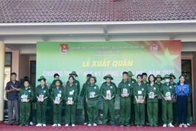 62 thanh thiếu niên tham gia Chương trình “Học kỳ trong quân đội” năm 2023