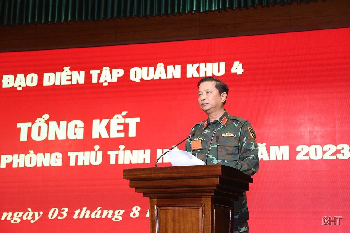 Hà Tĩnh hoàn thành xuất sắc nhiệm vụ diễn tập khu vực phòng thủ tỉnh năm 2023
