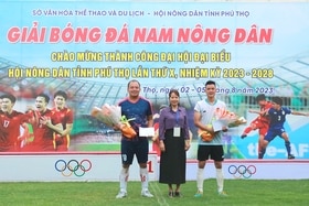 Bế mạc Giải Bóng đá nam Nông dân tỉnh Phú Thọ