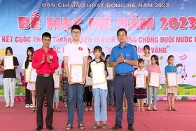 Thị xã Phú Thọ tổ chức hội thi vẽ tranh tuyên truyền phòng, chống đuối nước