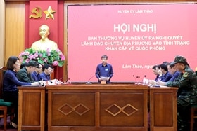Diễn tập khu vực phòng thủ huyện Lâm Thao năm 2023