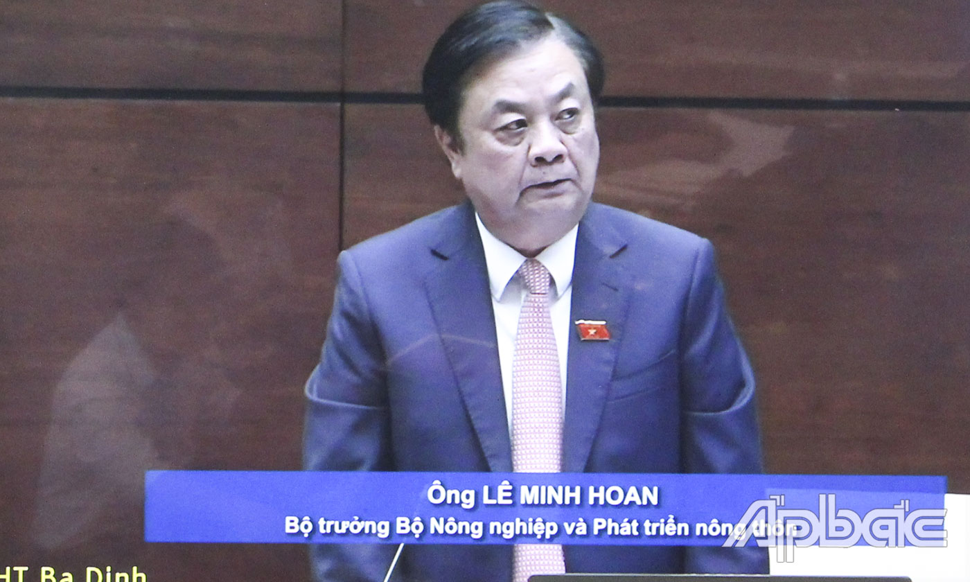 Bộ trưởng Bộ NN & PTNT Lê Minh Hoan 
