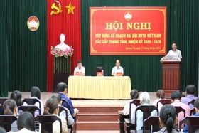 Xây dựng kế hoạch Đại hội MTTQ Việt Nam các cấp trong tỉnh, nhiệm kỳ 2024-2029