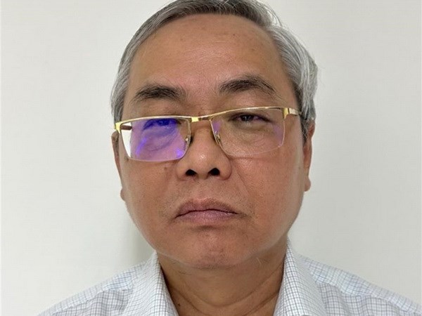 Bị can Nguyễn Việt Trí, Giám đốc Sở Tài nguyên và Môi trường tỉnh An Giang. (Ảnh: TTXVN phát)