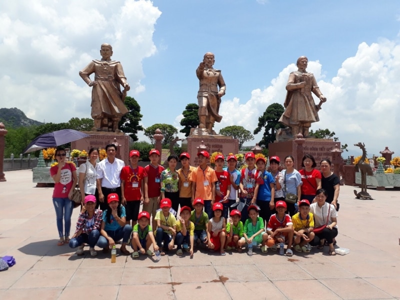 Buổi học lịch sử ngoại khóa của các em Cơ sở Bảo trợ xã hội tổng hợp tỉnh Bắc Giang