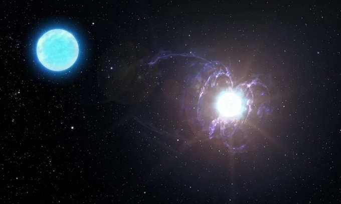 Sao từ là một biến thể của sao neutron. Ảnh: NOIRLab