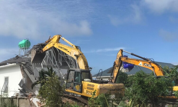 14 biệt thự xây trái phép ở Phú Quốc bị tháo dỡ