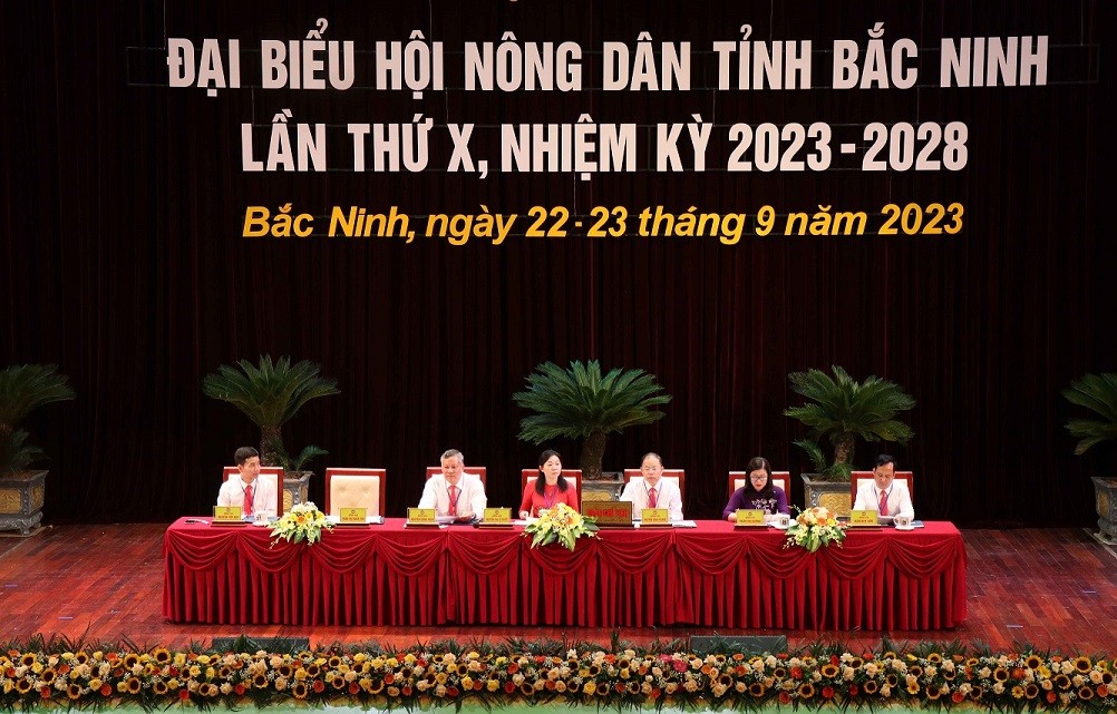 Lãnh đạo tỉnh Bắc Ninh đối thoại với đại biểu dự Đại hội Hội Nông dân