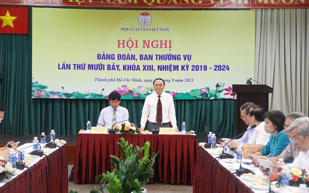 Sự kiện - Hội nghị Đảng đoàn, Ban Thường vụ TW Hội Luật gia Việt Nam lần thứ XVII (Hình 4).