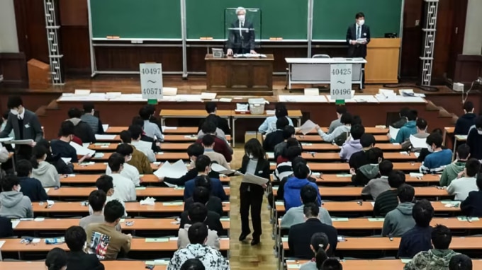 Bộ giáo dục Nhật Bản dự đoán số lượng sinh viên vào đại học vào năm 2050 sẽ khoảng 490.000, ít hơn khoảng 130.000 so với năm 2022. Ảnh: Kai Fujii