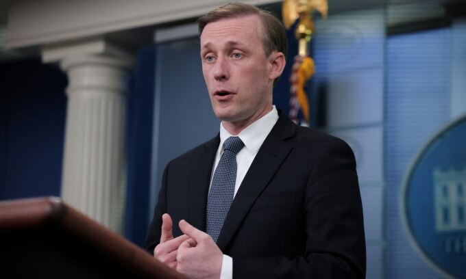 Cố vấn An ninh Quốc gia Mỹ Jake Sullivan tại Washington hồi tháng 2/2022. Ảnh: Reuters