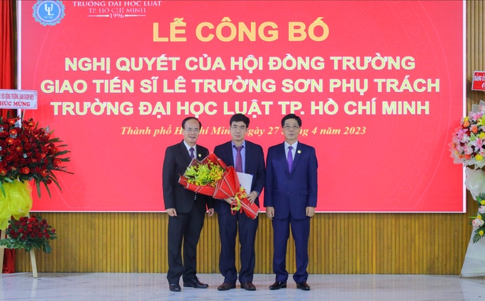 TS Lê Trường Sơn làm Hiệu trưởng Trường ĐH Luật TP HCM - Ảnh 1.