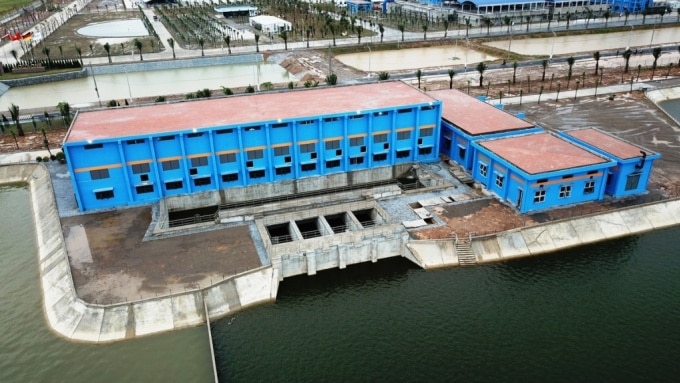 Nhà máy nước mặt sông Đuống (Gia Lâm, Hà Nội) đưa vào sử dụng giai đoạn một từ cuối năm 2018. Ảnh:Võ Hải