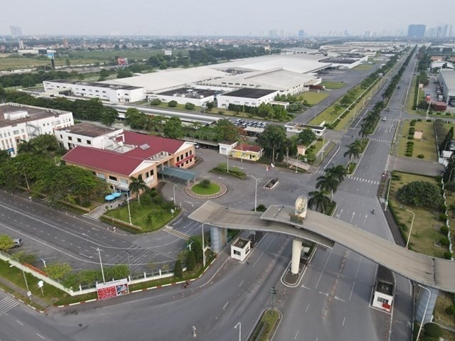 Các khu công nghiệp và chế xuất Hà Nội đã thu hút được nhiều dự án lớn, góp phần quan trọng vào kết quả phát triển kinh tế-xã hội của Thủ đô.(Ảnh: HNM)