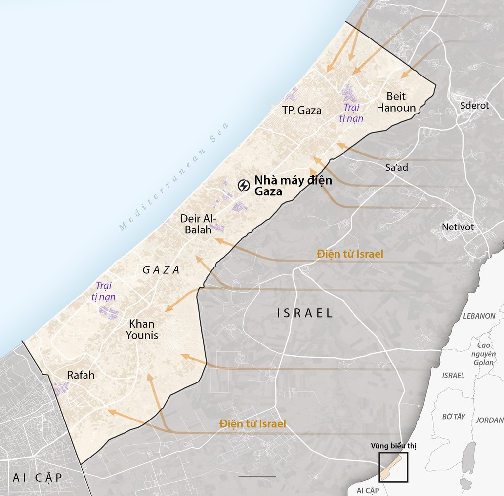 Bóng tối bao trùm Gaza sau lệnh bao vây toàn diện của Israel - 3