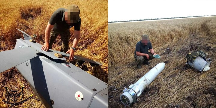 Một tên lửa Storm Shadow bị phòng không Nga bắn hạ vào tháng 7 tại vùng Zaporizhzhia. (Ảnh: Sputnik)
